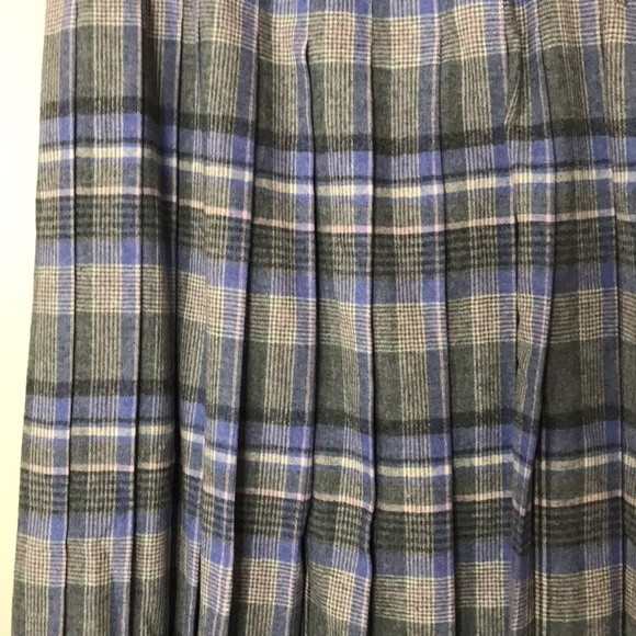 Vtg Pendleton ladies 100% wool pleated skirt size 14 modest sustainable - Picture 4 of 12